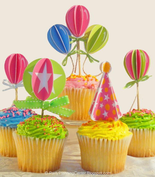 Printable Birthday Cupcake Toppers