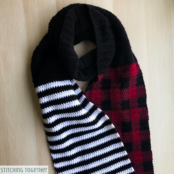 Stripes and Plaid Scarf