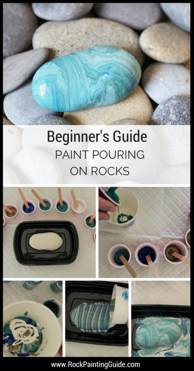 Paint Pouring on Rocks Made Easy