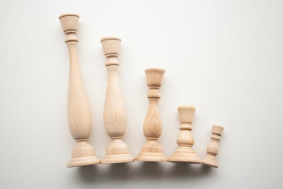 Woodpeckers Wooden Candle Holders