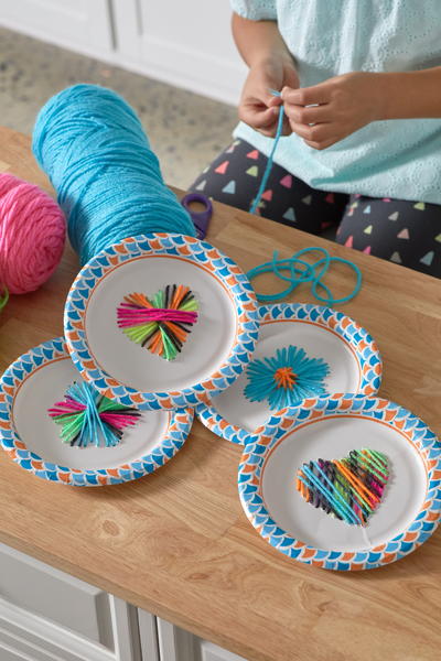 Paper Plate Weaving