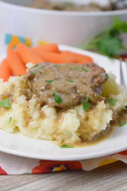 Slow Cooker Cubed Steaks AllFreeSlowCookerRecipes