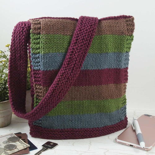 Easy Knit Messenger Bag