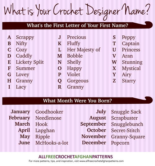What Is Your Crochet Designer Name
