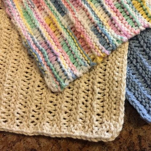 Beginner Knit Dishcloth