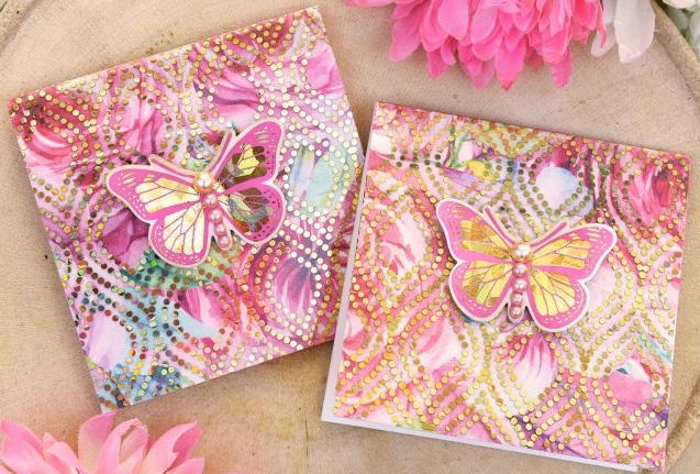 Foiled Butterfly Notecards