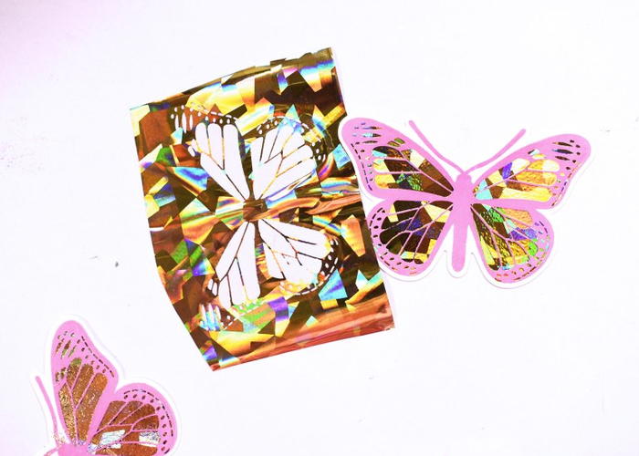 Gold Foil Be Transformed Butterfly Note Cards main image 0
