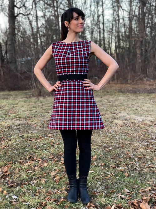 Mod Plaid Dress Tutorial