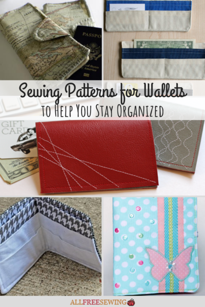 Bank Note Wallet Pattern 16 Sewing Patterns for Wallets to Help You Stay Organized ...