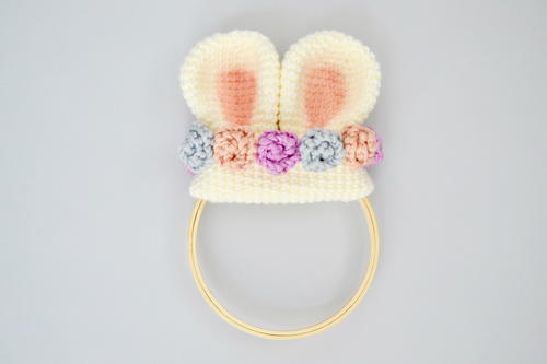 Mini Bunny Ear Wreath Crochet Pattern