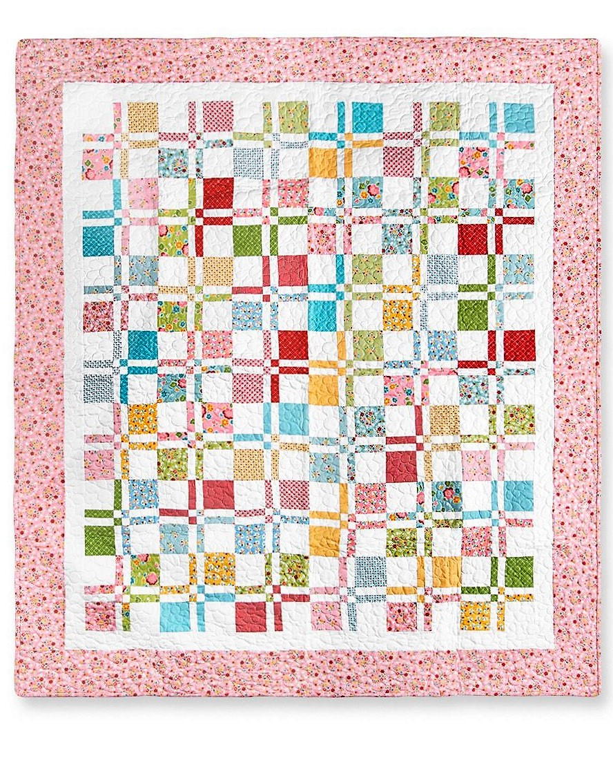 Disappearing Four Patch Quilt Pattern | FaveQuilts.com disappearing-four-patch-quilt-pattern-favequilts-com