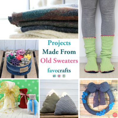34 Projects Made From Old Sweaters | FaveCrafts.com