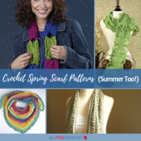 14 Crochet Spring Scarf Patterns (Summer Too!)