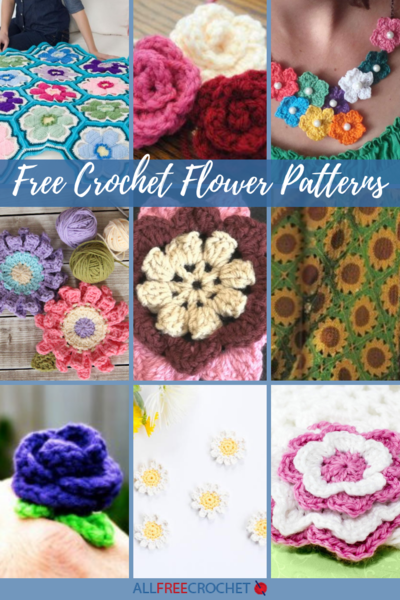 72 Free Crochet Flower Patterns Allfreecrochet Com