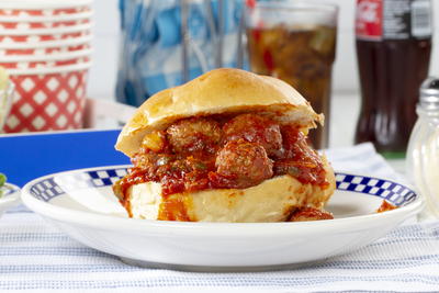 Sloppy Joe Meatball Sandwiches