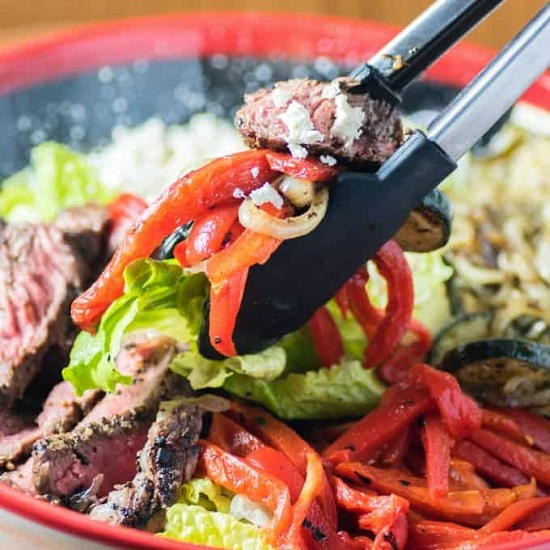 Mediterranean Steak Salad