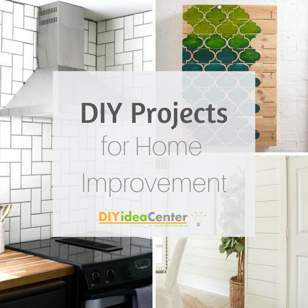34 DIY Projects for Home Improvement (Easy!) | DIYIdeaCenter.com