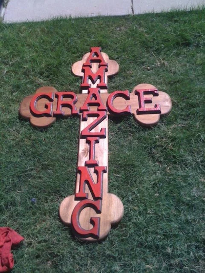 Amazing Grace DIY Wooden Cross