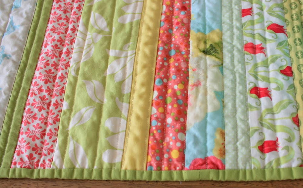 Spring Cottage Quilted Table Runner | FaveQuilts.com