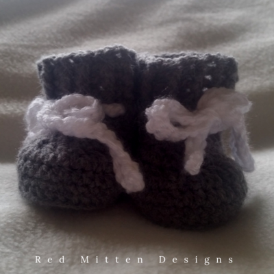 Crocheted Baby Booties | AllFreeCrochet.com