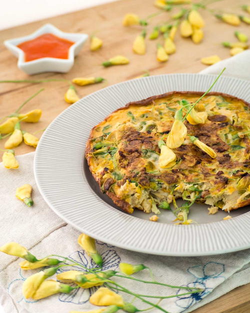 Sesbania Flower Omelette