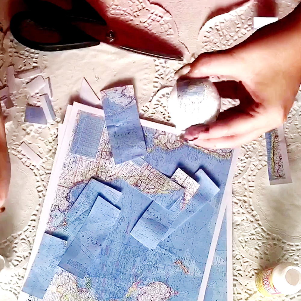 Map Decor Balls | FaveCrafts.com