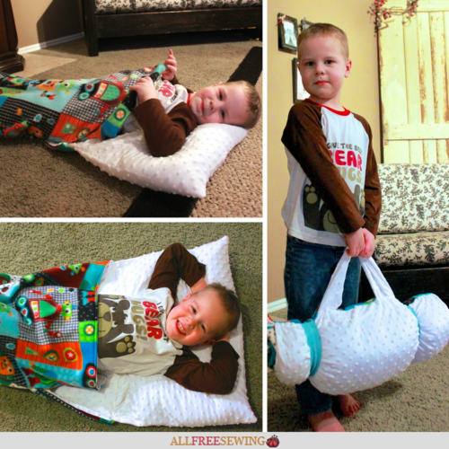 Diy Nap Mat With Pillow For Kids Allfreesewing Com - Diy Nap Mat With Pillows