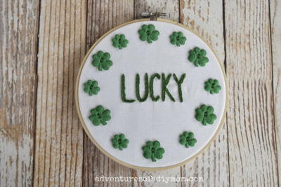 Easy St. Patrick's Day Embroidery