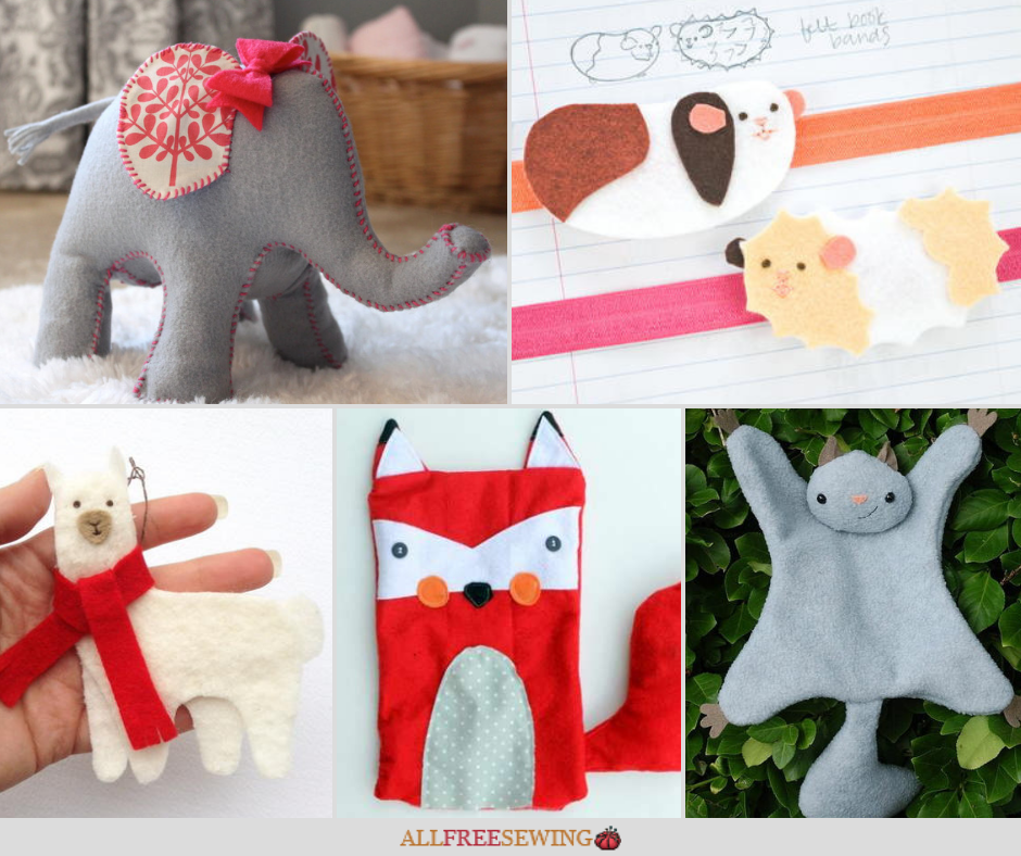 36 Felt Animal Patterns (Free!)