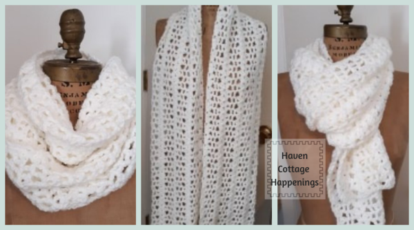 White Lace Scarf