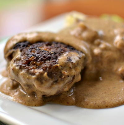 Hamburger Steak with Country Gravy