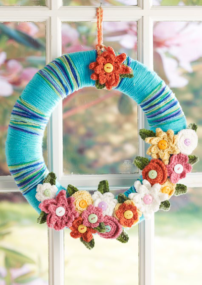 Watercolor DIY Yarn Wreath