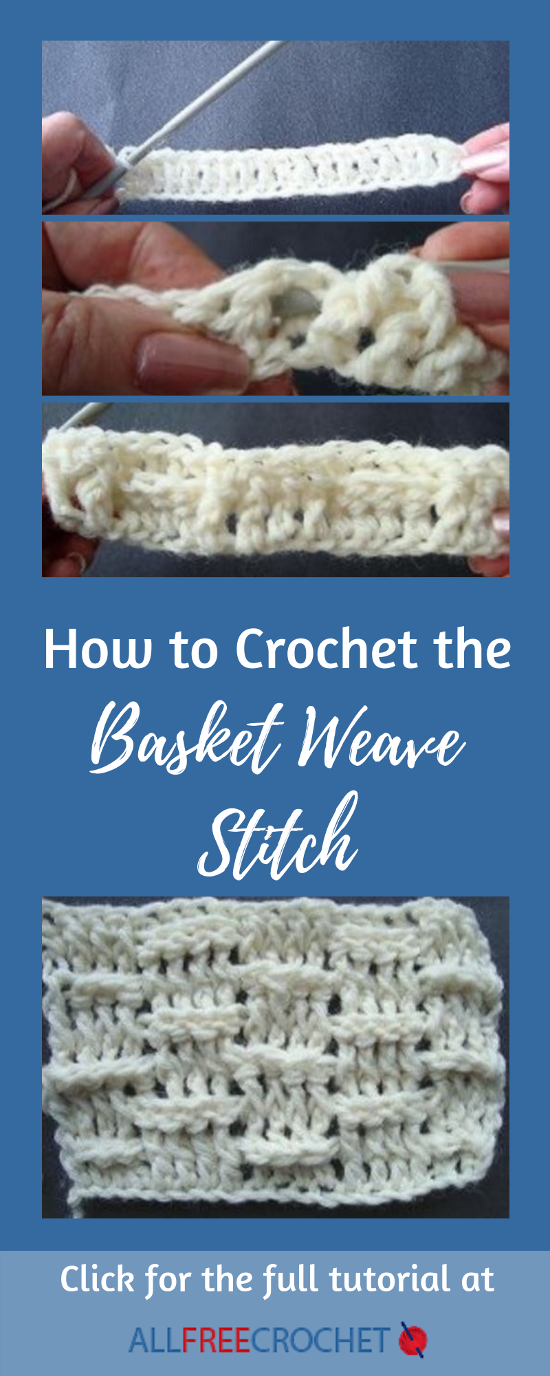 How to Crochet the Basket Weave Stitch (Video Tutorial