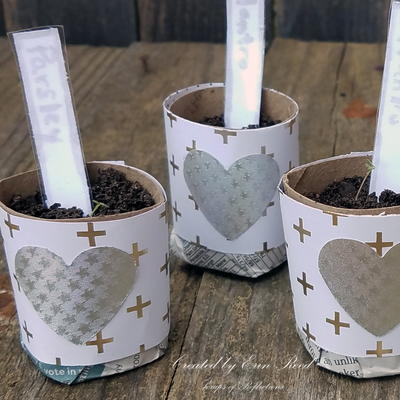 Decorative Seed Starter Gifts with Laminated Plant Markers