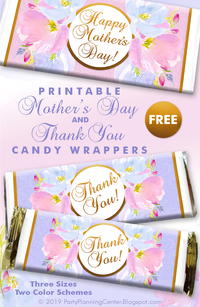 Thank You and Mother's Day Candy Bar Wrappers | FaveCrafts.com