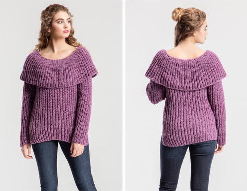 Andromeda Cowl Neck Sweater Pattern