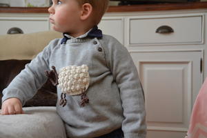Little Lamb Crochet Applique 