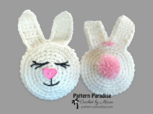 Bunny Treat Pouch | AllFreeCrochet.com