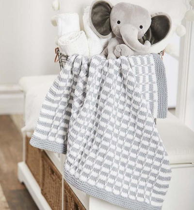 Lincoln Easy Knit Baby Blanket