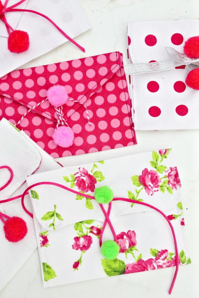 Valentine Fabric Envelopes