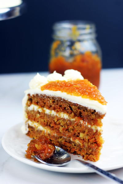 Ultimate Carrot Cake with Carrot Cake Jam Filling