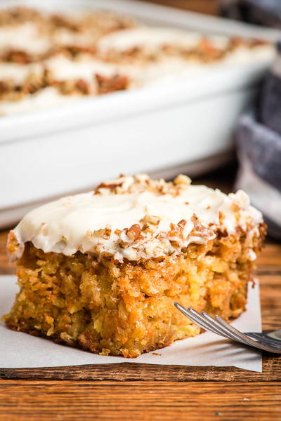 Super Moist Carrot Sheet Cake