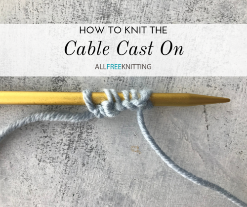 Knitting cable cast on deals