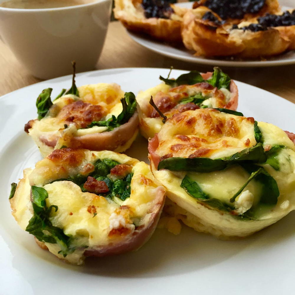 Scrumptious Egg and Bacon Cupcake Omelette | AllFreeCopycatRecipes.com