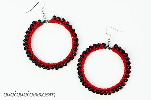 DIY Beaded Crochet Earrings AllFreeCrochet com