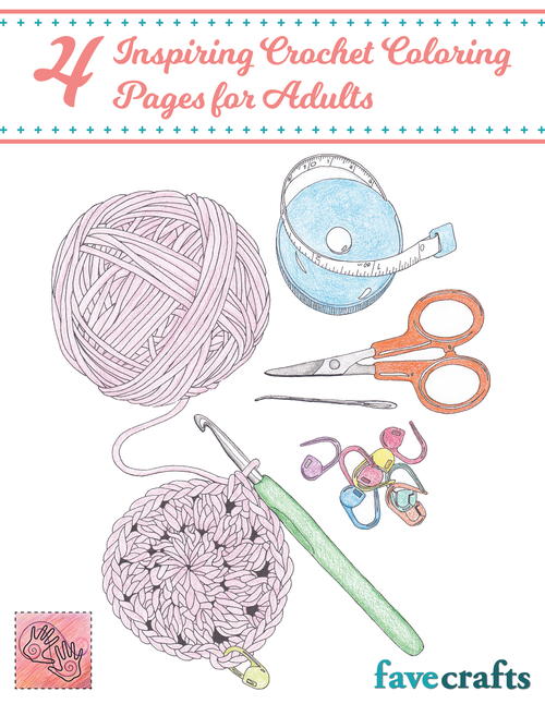 4 Inspiring Crochet Coloring Pages for Adults