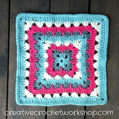 Spiked Row Granny Square