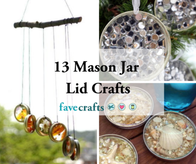 13 Mason Jar Lid Crafts Favecrafts Com