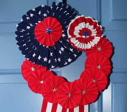 Patriotic Door Wreath 