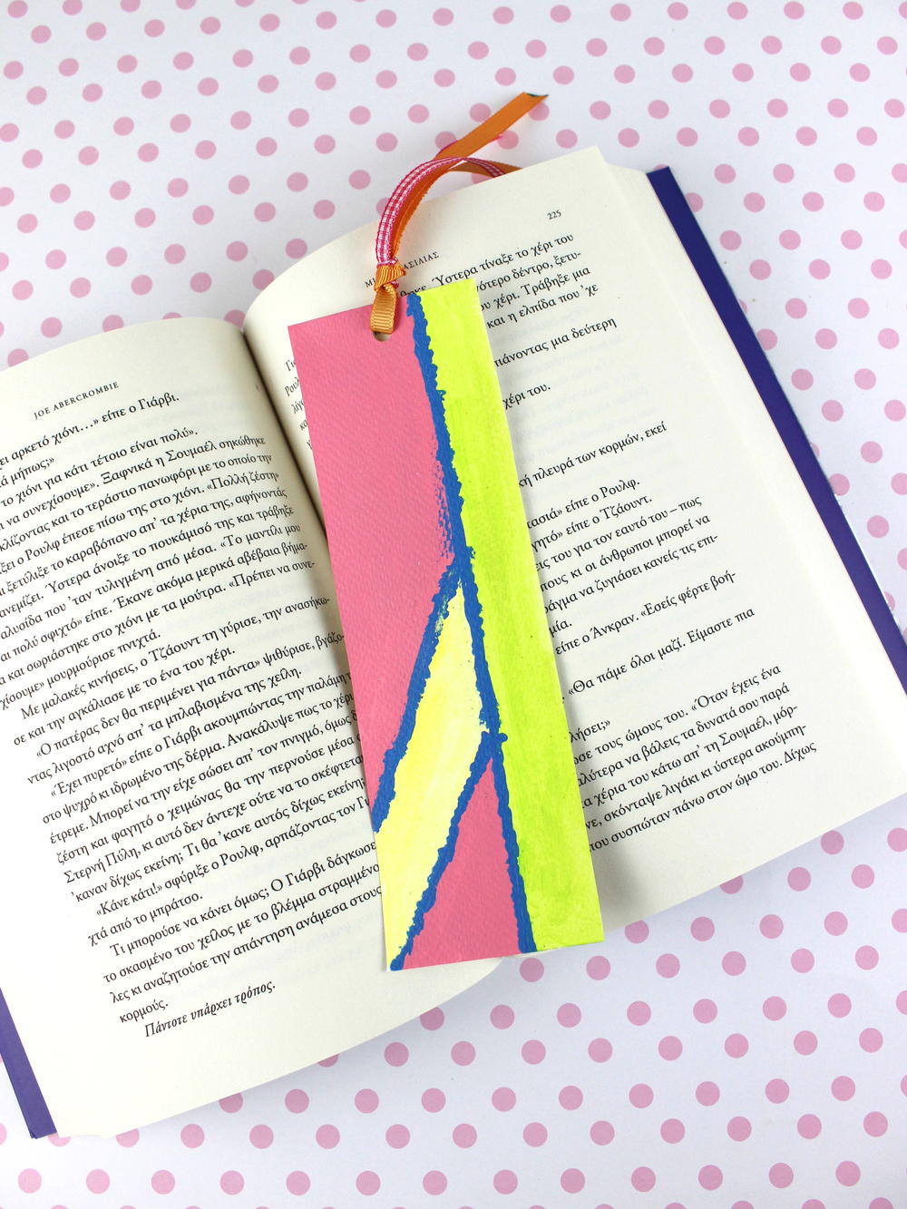 Painted Paper Bookmark | AllFreeKidsCrafts.com